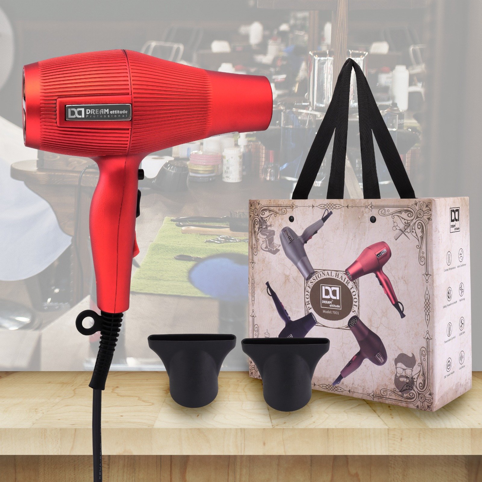 UNBREAKABLE HAIR DRYER [MODEL NO:7001] - Image 3 - NR Beauty World